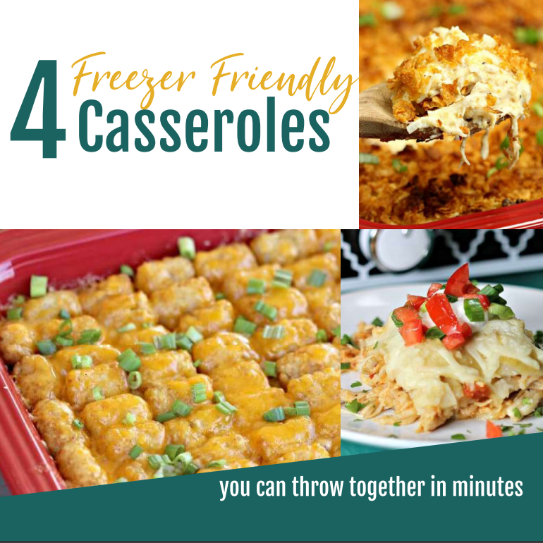 4 Freezer Casseroles Digital Cookbook